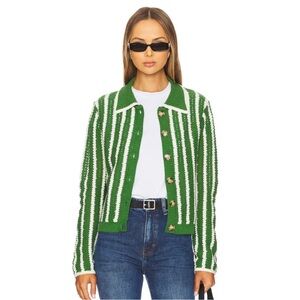 REVOLVE Heartloom Corrie Cardigan in Grass Green